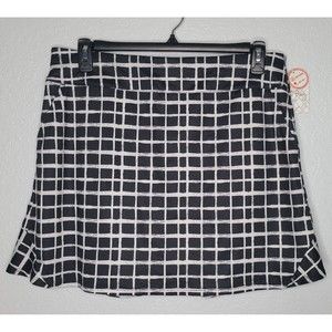 Coral Bay Golf Black & White Athletic Skort Size Women’s Large New w/ Tags